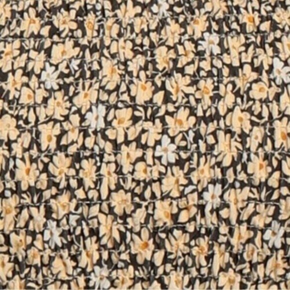 Sandro Gigi Floral-Print Smocked Crop Tee SIZE S Small - Picture 13 of 14